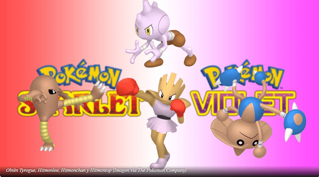 Cómo conseguir a Tyrogue, Hitmonlee, Hitmonchan y Hitmontop en Indigo Disk | Pokémon Escarlata y Violeta